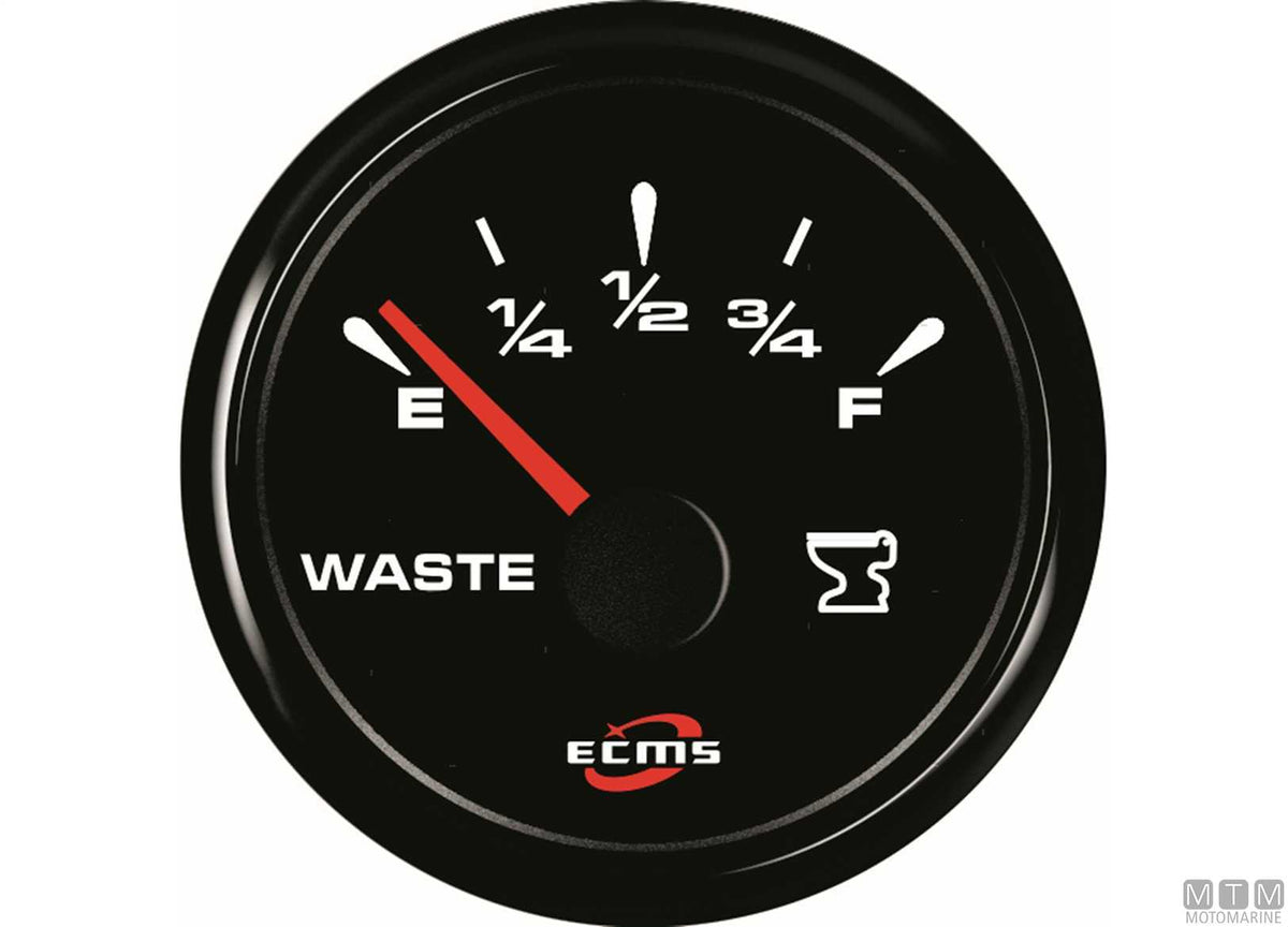 Hour meter All Black - original photo Motomarine Srl