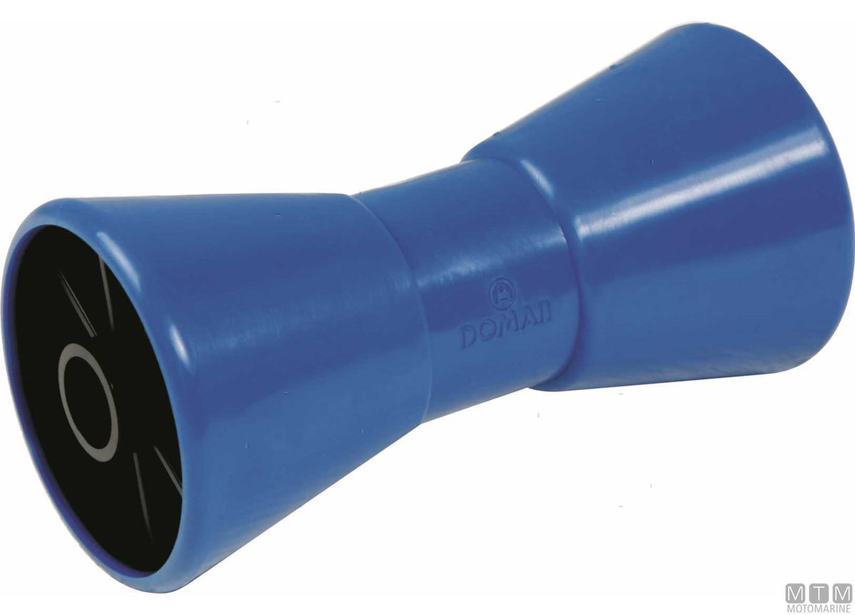 Polyurethane central roller for trailers 206x98 mm bore Ø16 mm - original photo Motomarine Srl