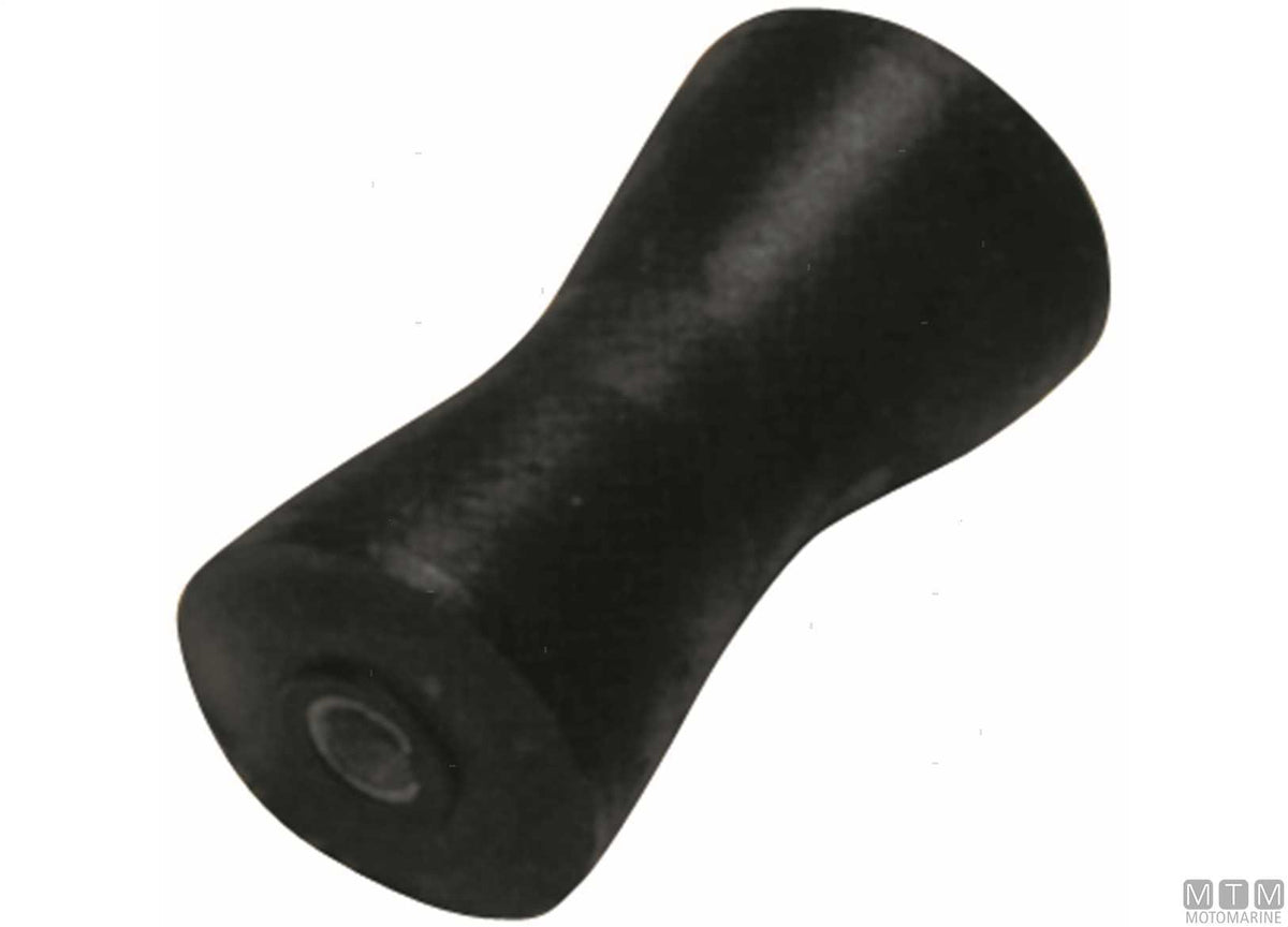 Rubber central roller for trailers 215x80 mm bore Ø20 mm - original photo Motomarine Srl