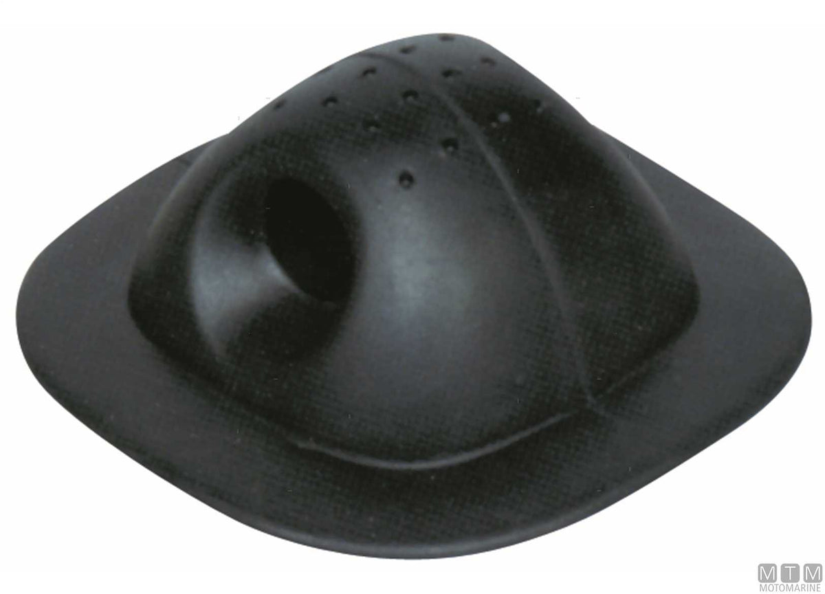 Rubber rope guide plate, black - original photo Motomarine Srl