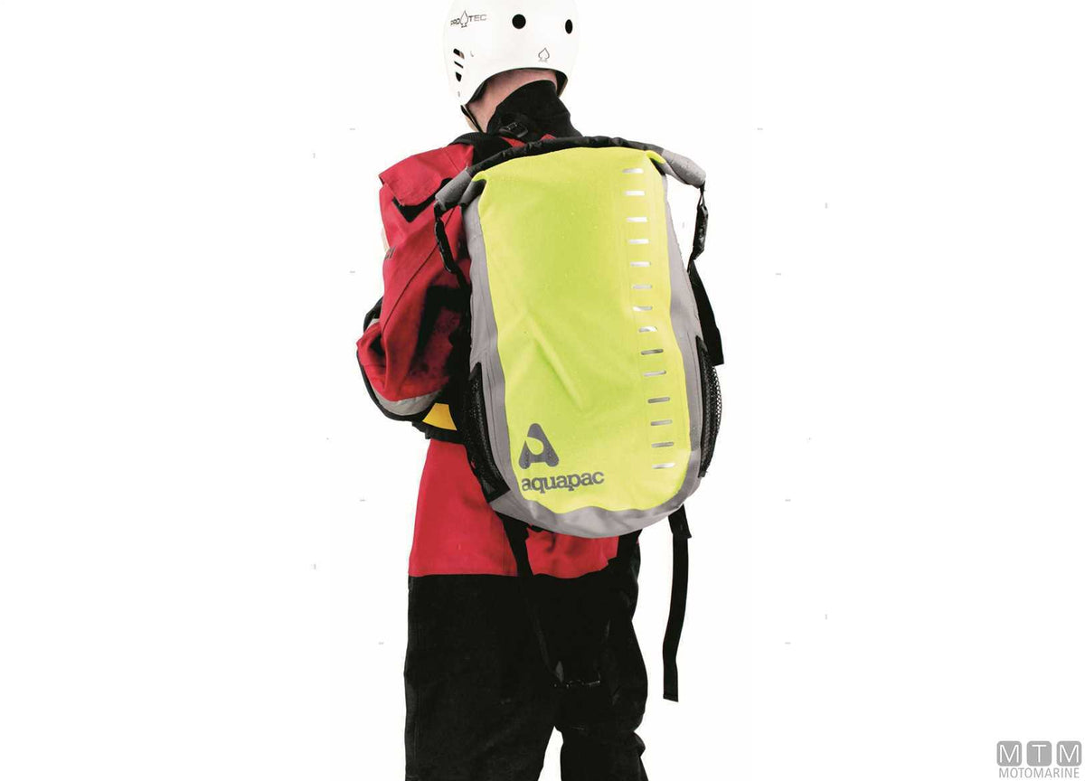 Aquapac Daysack 28 L waterproof backpack blue - original photo Motomarine Srl