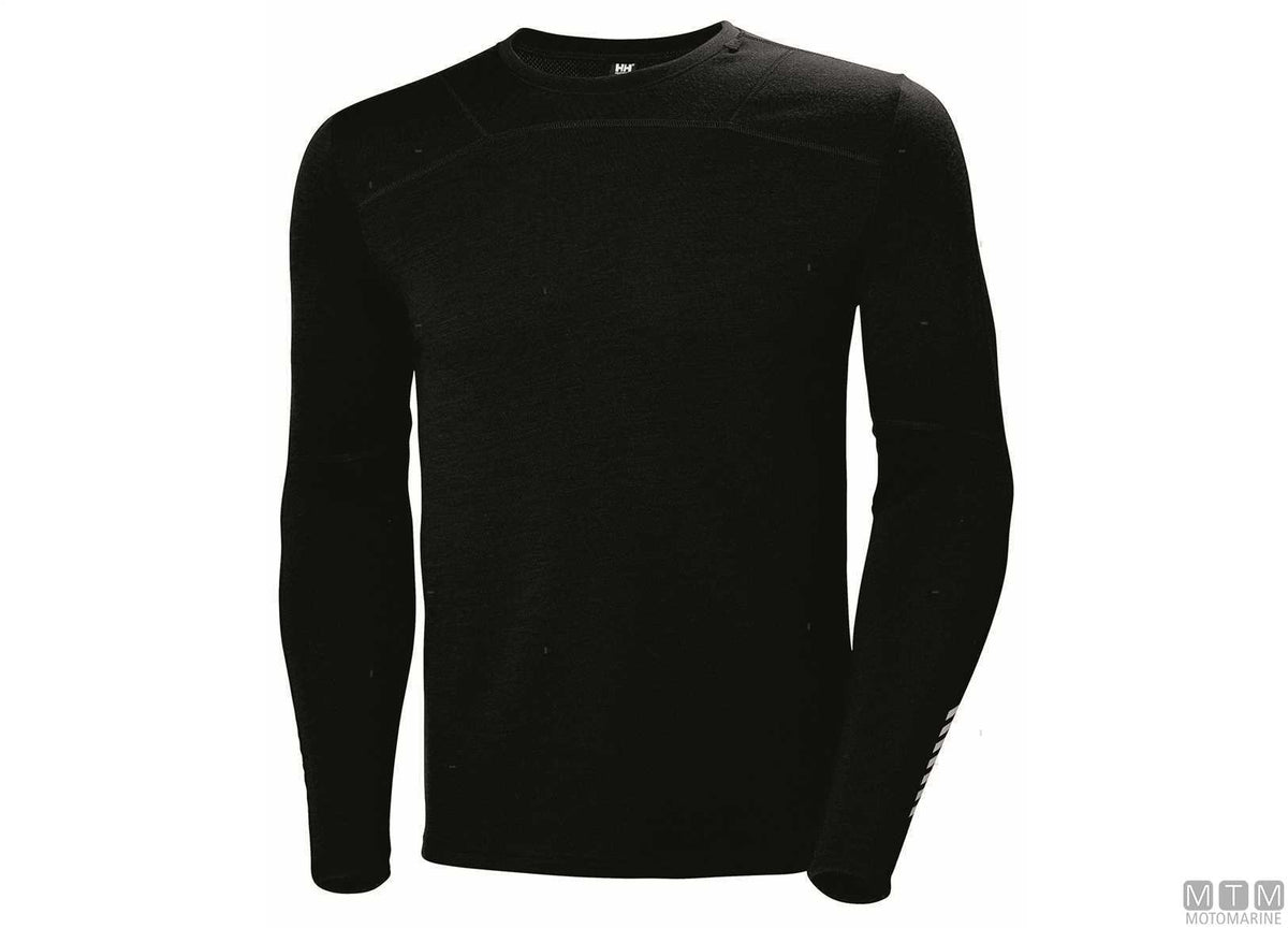 H/H Lifa Merino Crew shirt 990 black XL - original photo Motomarine Srl