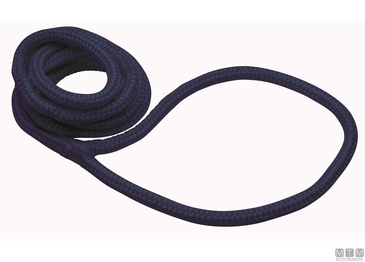 Braided fender line with eye black (pack of 2) Ø8 mm x 2 m - original photo Motomarine Srl