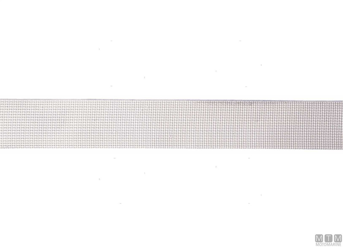 White polypropylene webbing roll, 25 mm, 50 m - original photo Motomarine Srl