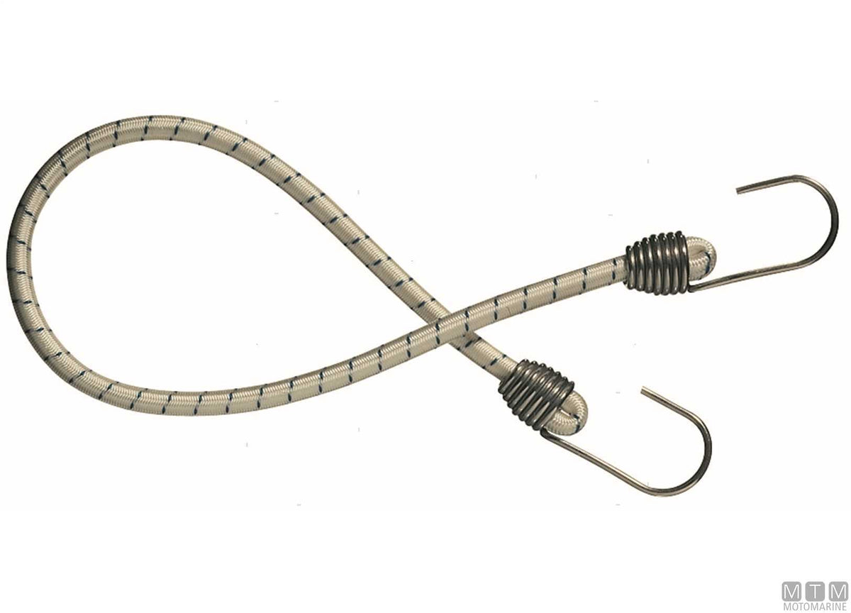 Elastic cord with 2 stainless steel hooks Ø10 mm 80 cm - original photo Motomarine Srl