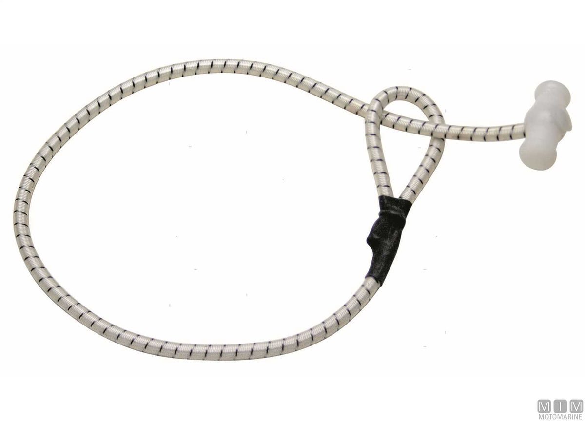 Elastic cords with toggle in nylon Ø6 mm 35 cm - original photo Motomarine Srl