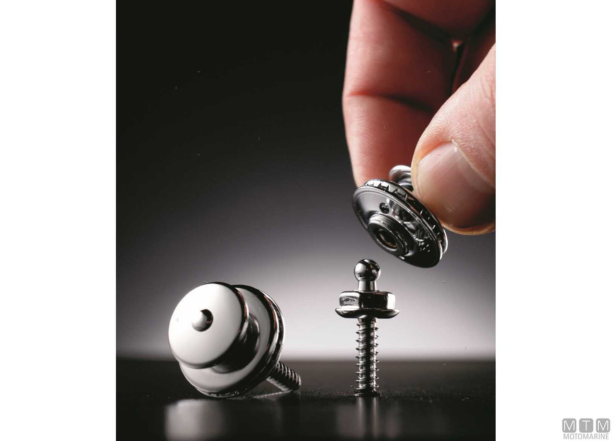 Loxx button head in nickel-plated brass - original photo Motomarine Srl