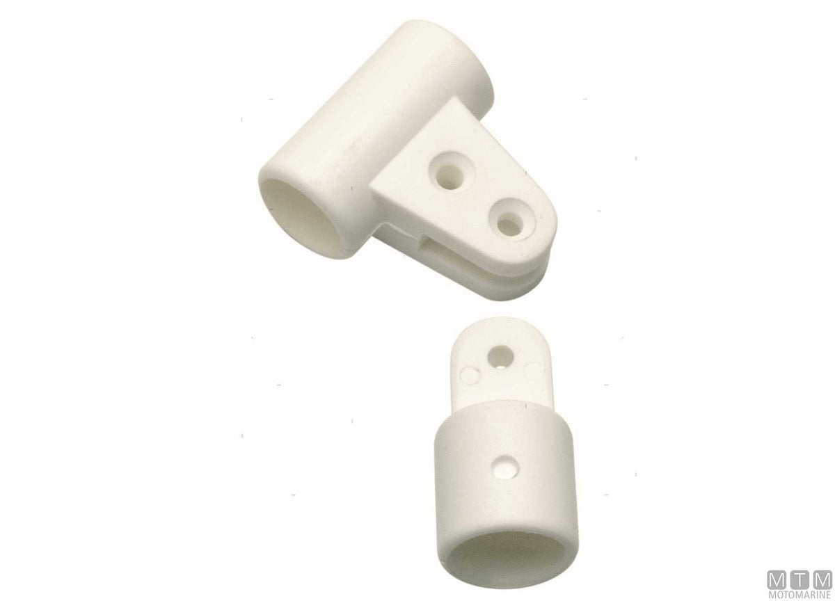 Plastic T-joint hinge for bimini tops Ø22 mm - original photo Motomarine Srl
