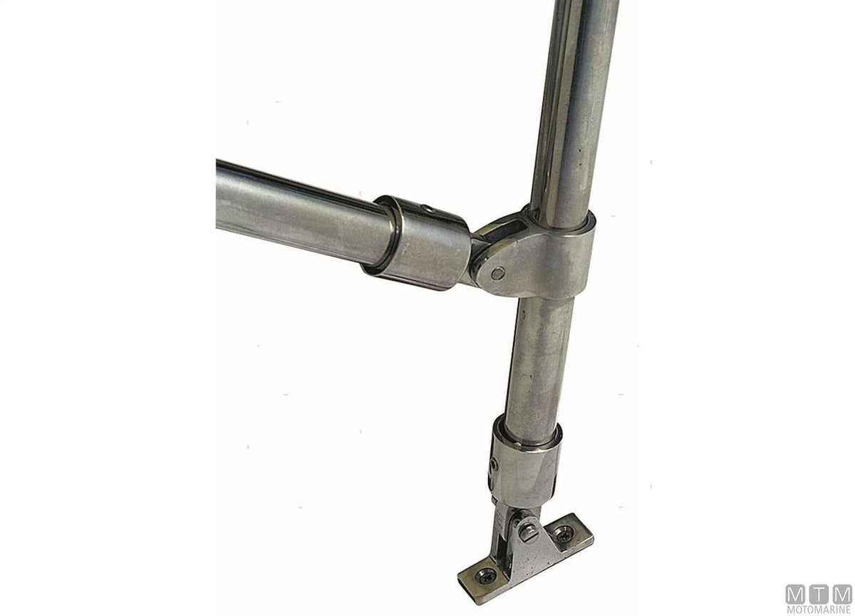 Stainless steel T-joint for bimini tops, Ø22 mm - original photo Motomarine Srl