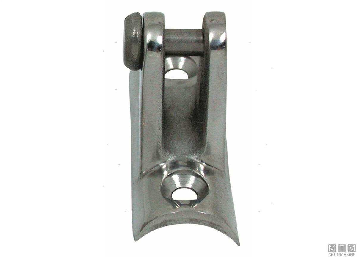 BC mounting base in stainless steel for bimini tops - original photo Motomarine Srl