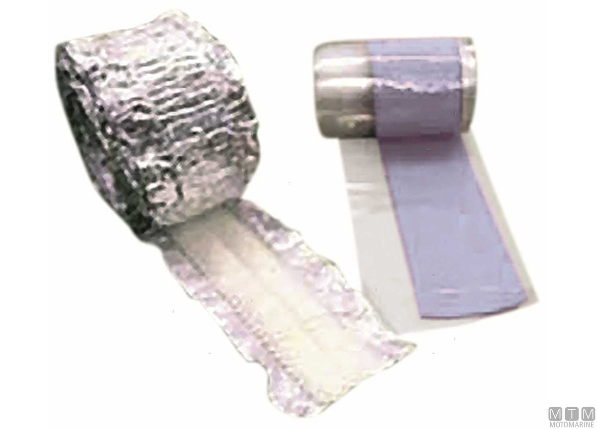 Elastic high-temperature thermal insulation tape H75 mm L5 m - original photo Motomarine Srl