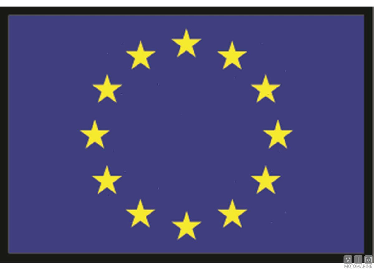 EU flag 20x30 cm - original photo Motomarine Srl