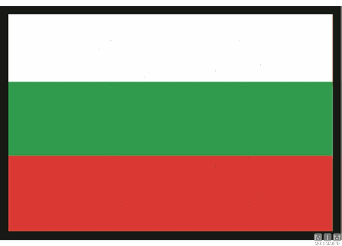 Bulgaria flag 20x30 cm - original photo Motomarine Srl