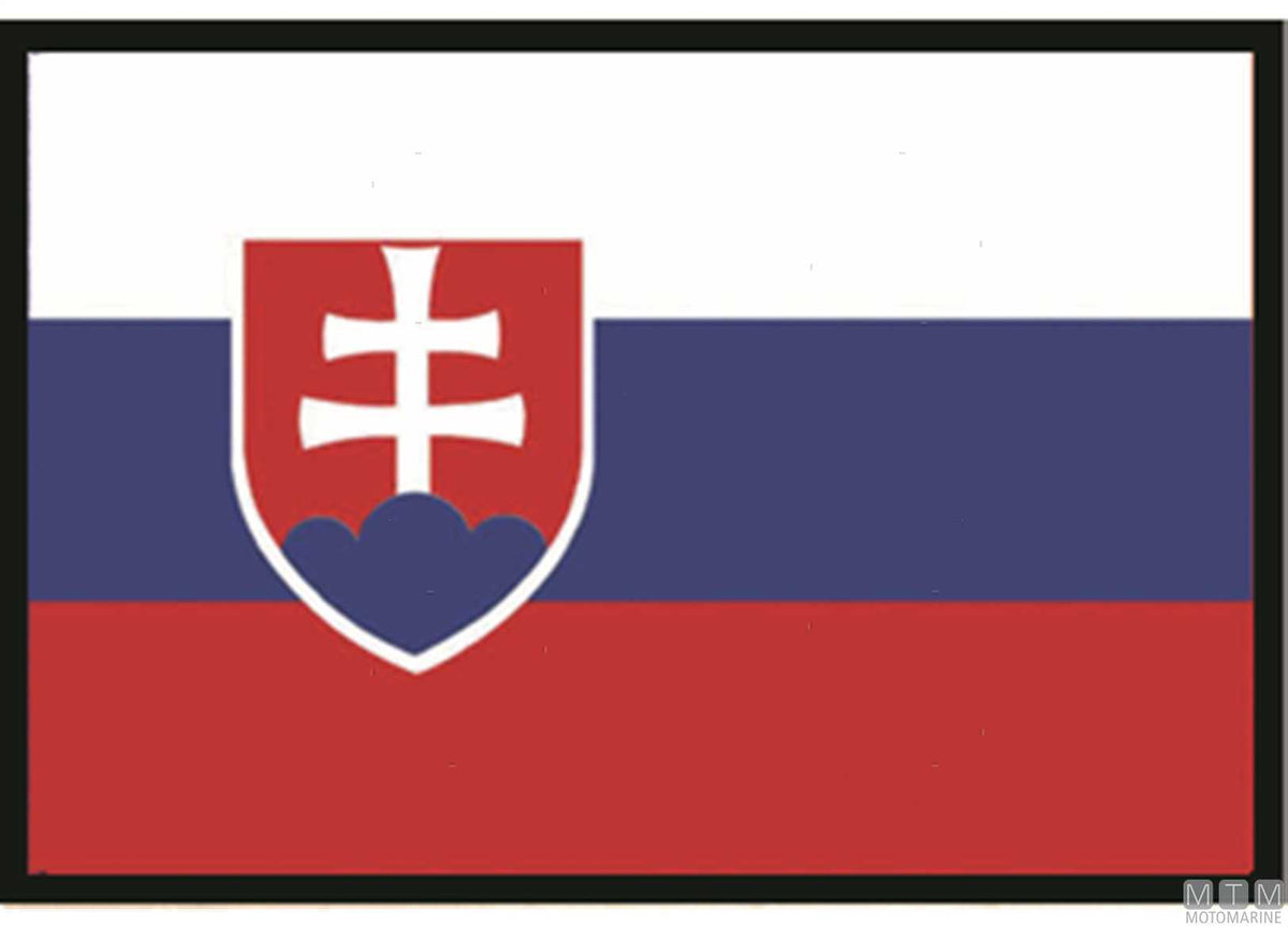 Slovakia flag 20x30 cm - original photo Motomarine Srl