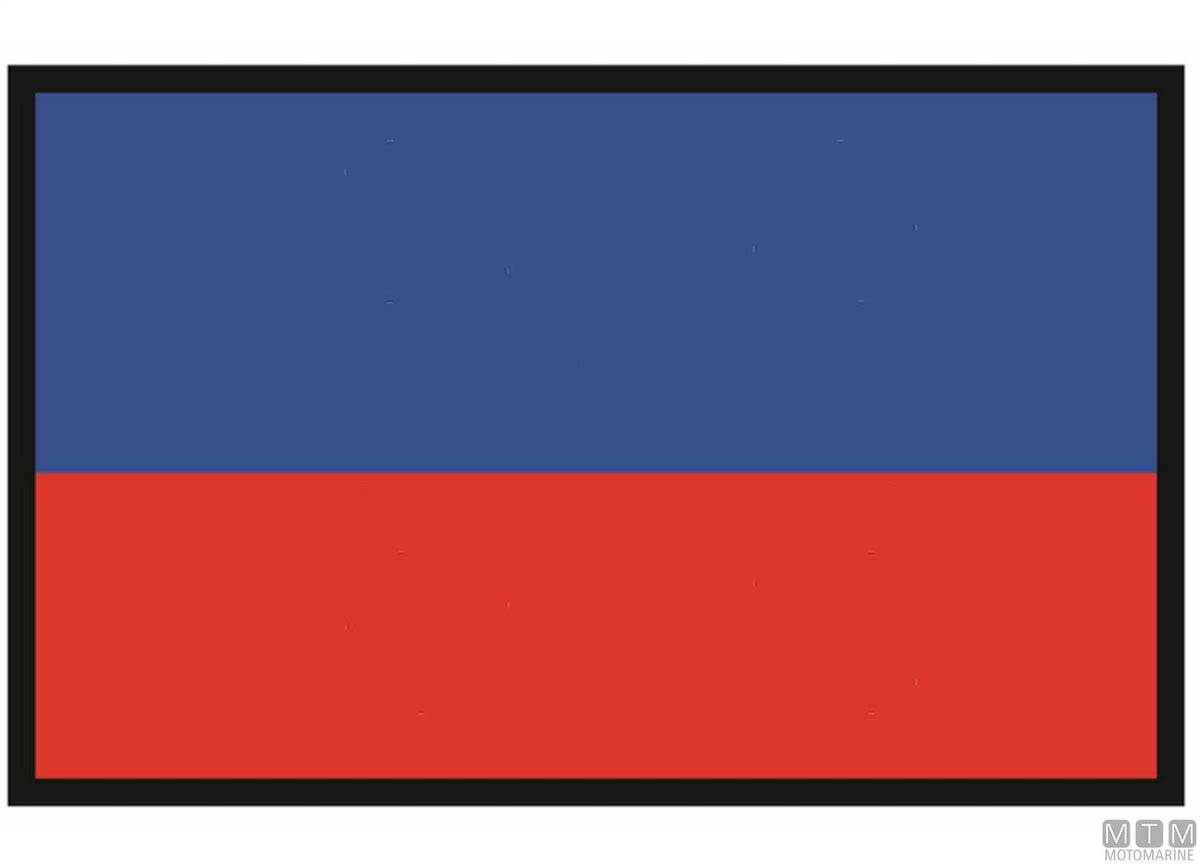 Signal flag E Echo, 20 x 30 cm - original photo Motomarine Srl