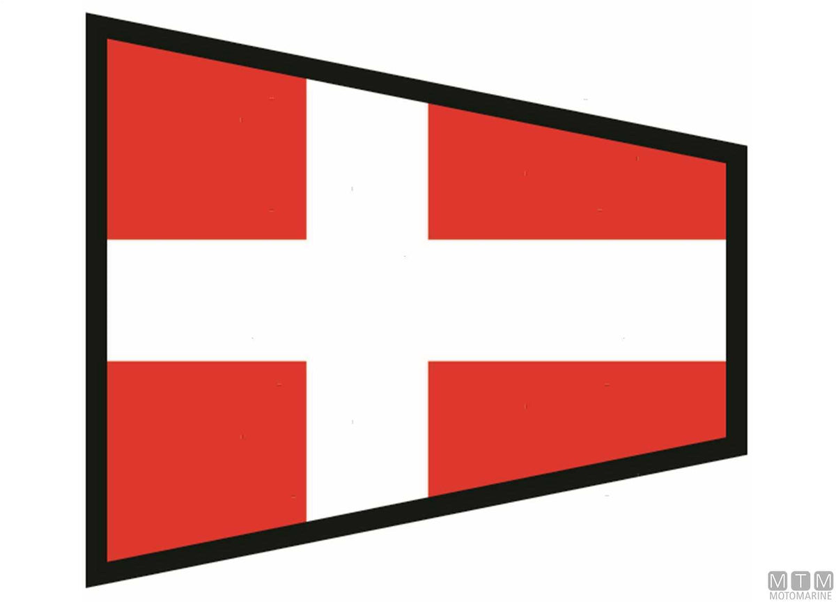 Signal flag 4 20x30 cm - original photo Motomarine Srl