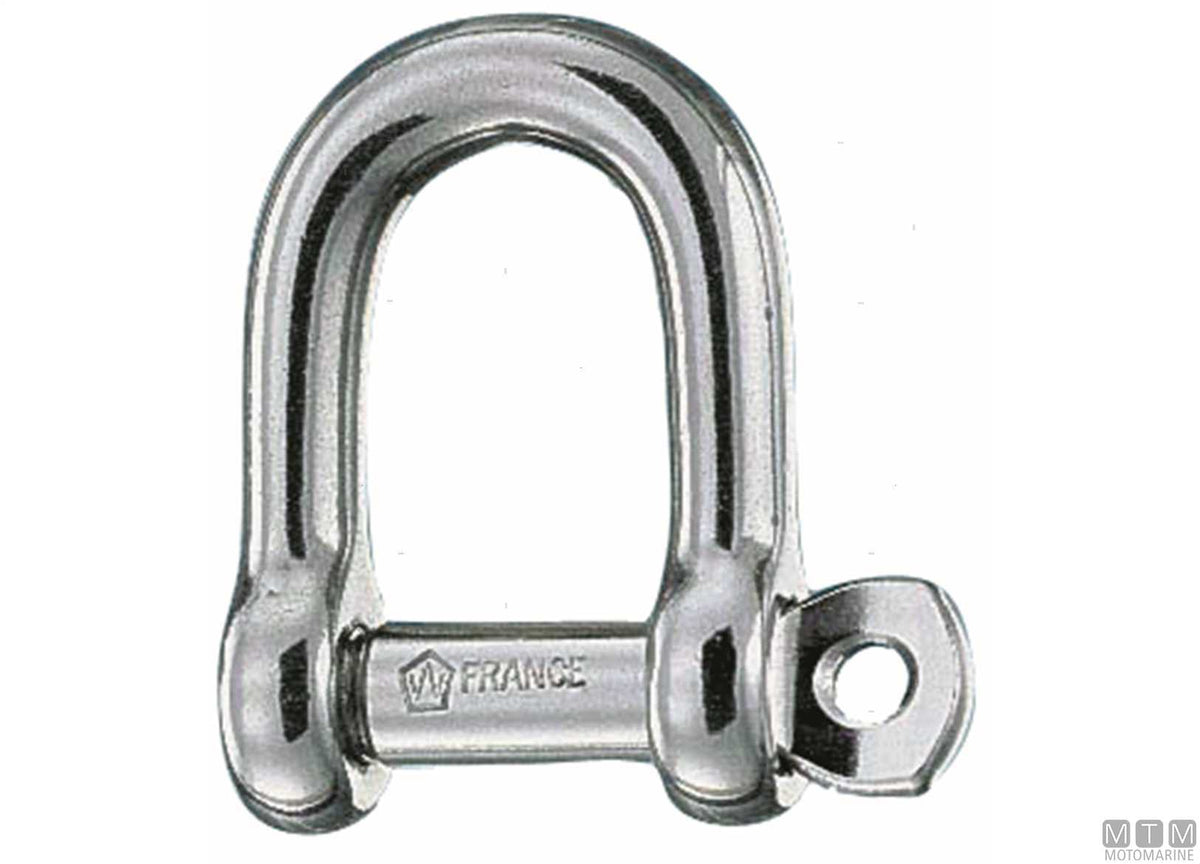 Wichard straight shackle Ø4 mm captive pin stainless steel 316 - original photo Motomarine Srl