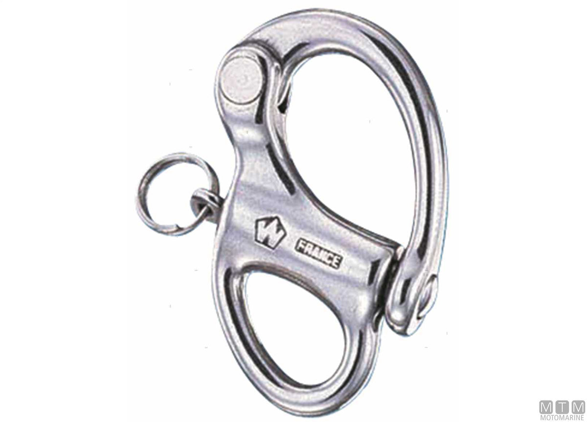 Wichard fixed snap shackle quick release eye Ø10 mm stainless steel 316 - original photo Motomarine Srl