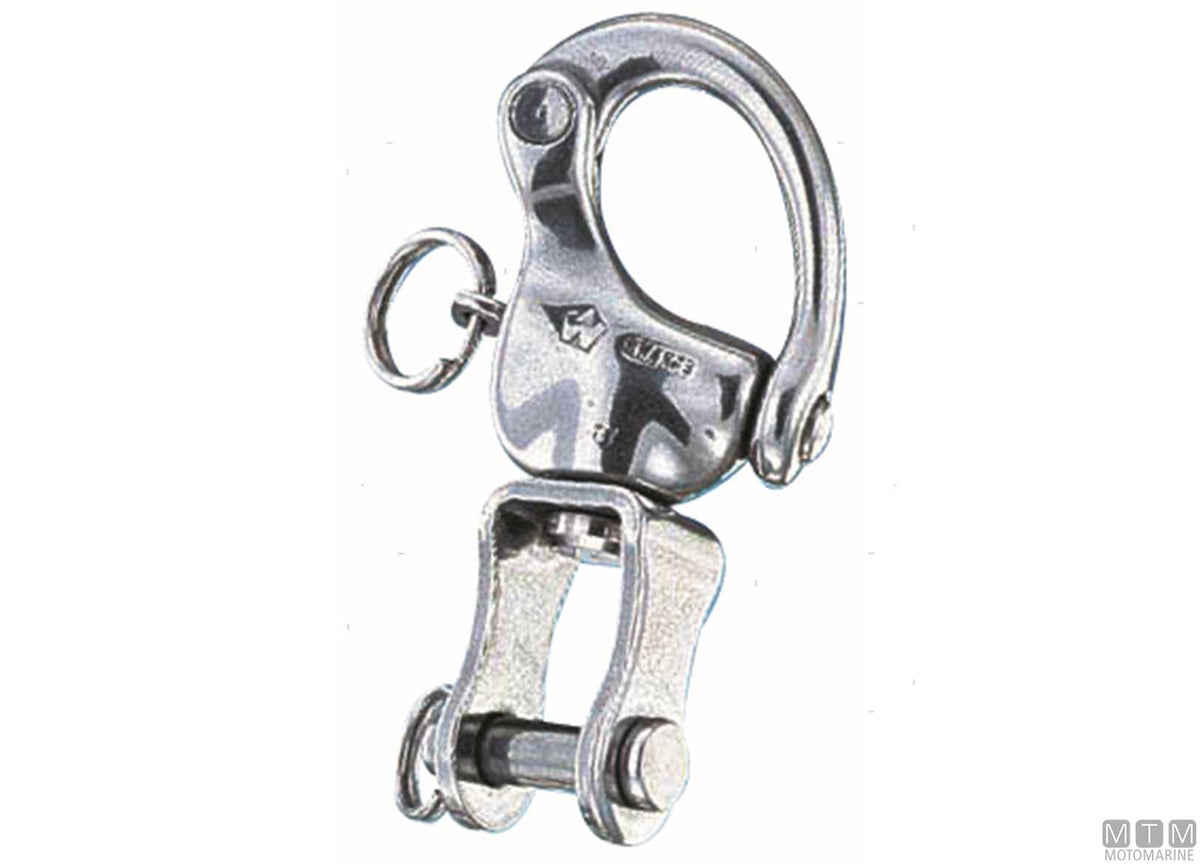 Wichard quick release snap shackle with shackle L70 mm stainless steel 316 - original photo Motomarine Srl