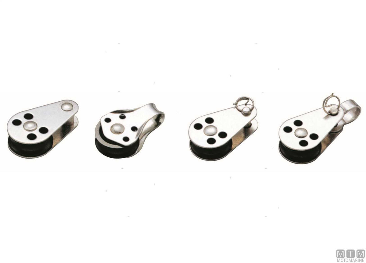 Small single block <6 mm with shackle - original photo Motomarine Srl
