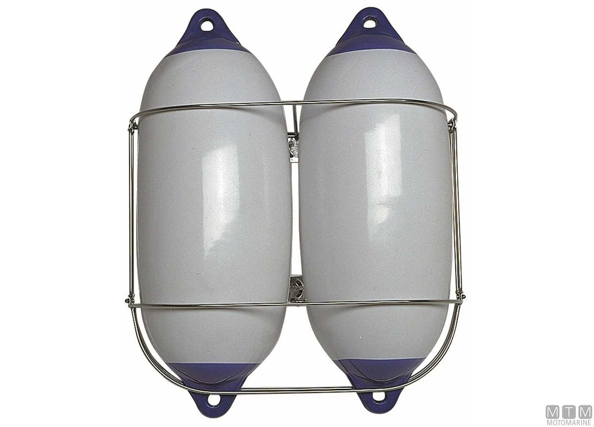Classic double fender holder Ø170 mm stainless steel 316 - original photo Motomarine Srl