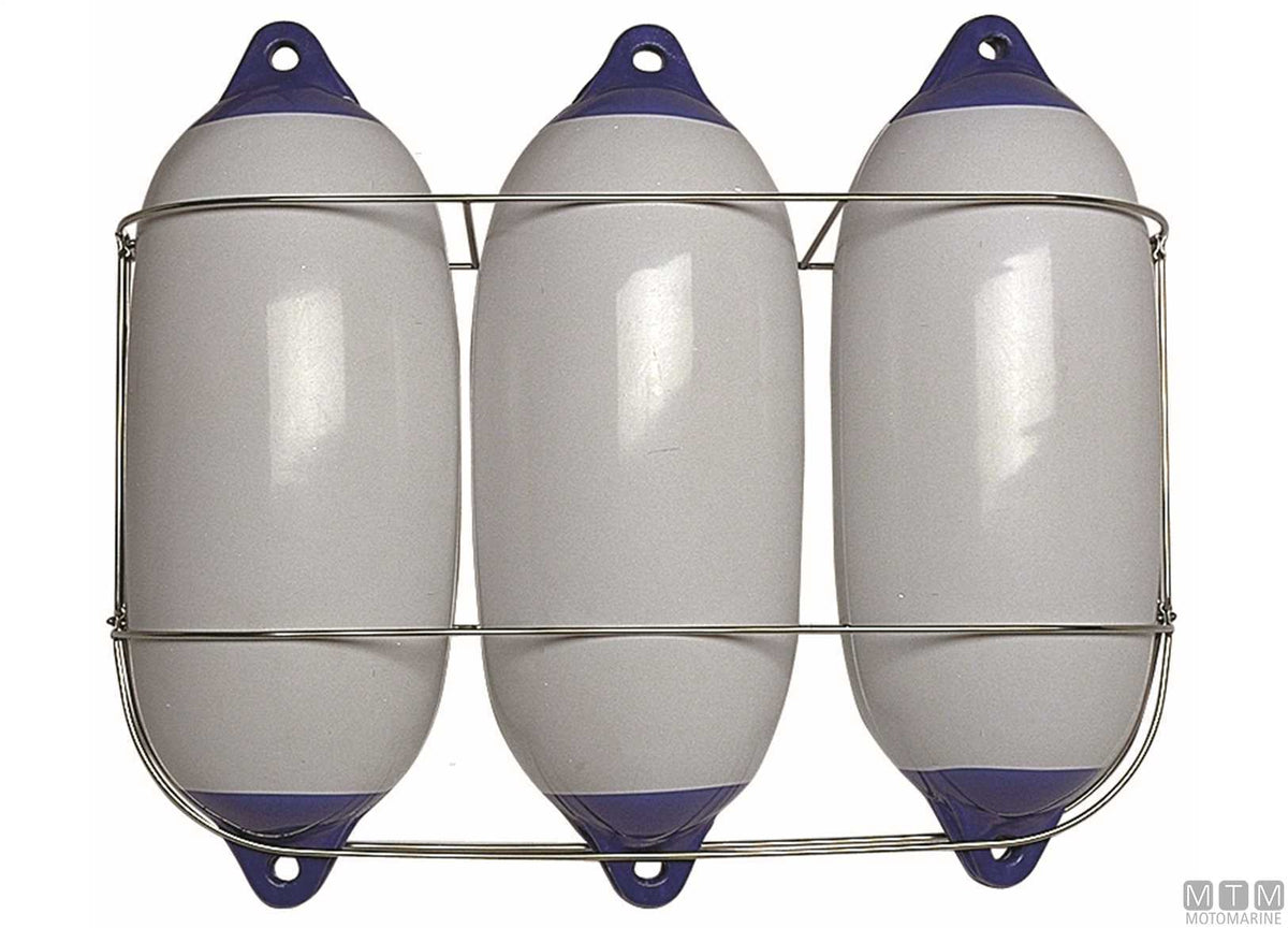 Classic double fender holder Ø220 mm stainless steel 316 - original photo Motomarine Srl