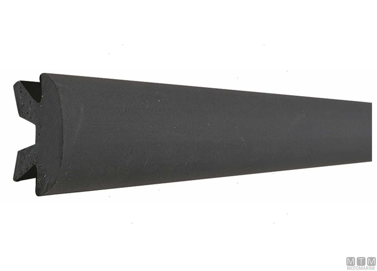 End cap for aluminum profiles H56 mm black - original photo Motomarine Srl