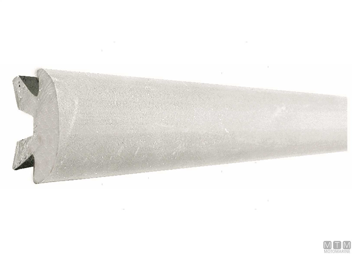Connector for aluminum profiles H37 mm black - original photo Motomarine Srl