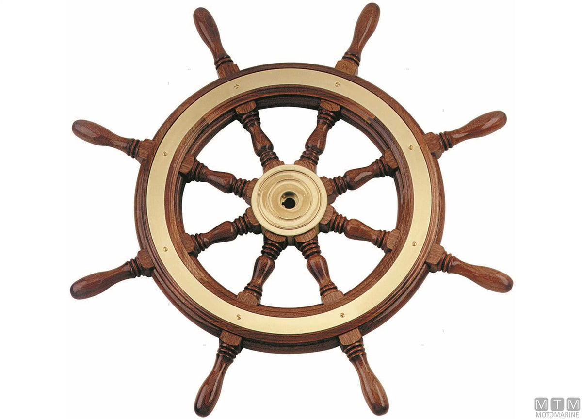Steering wheel type CO in mahogany Ø500 mm - original photo Motomarine Srl