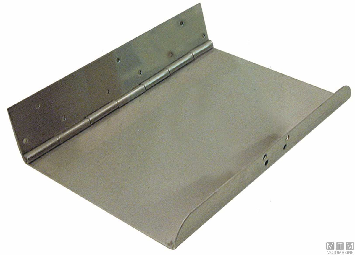 Pair of trim tab blades 300x230 cm, stainless steel - original photo Motomarine Srl