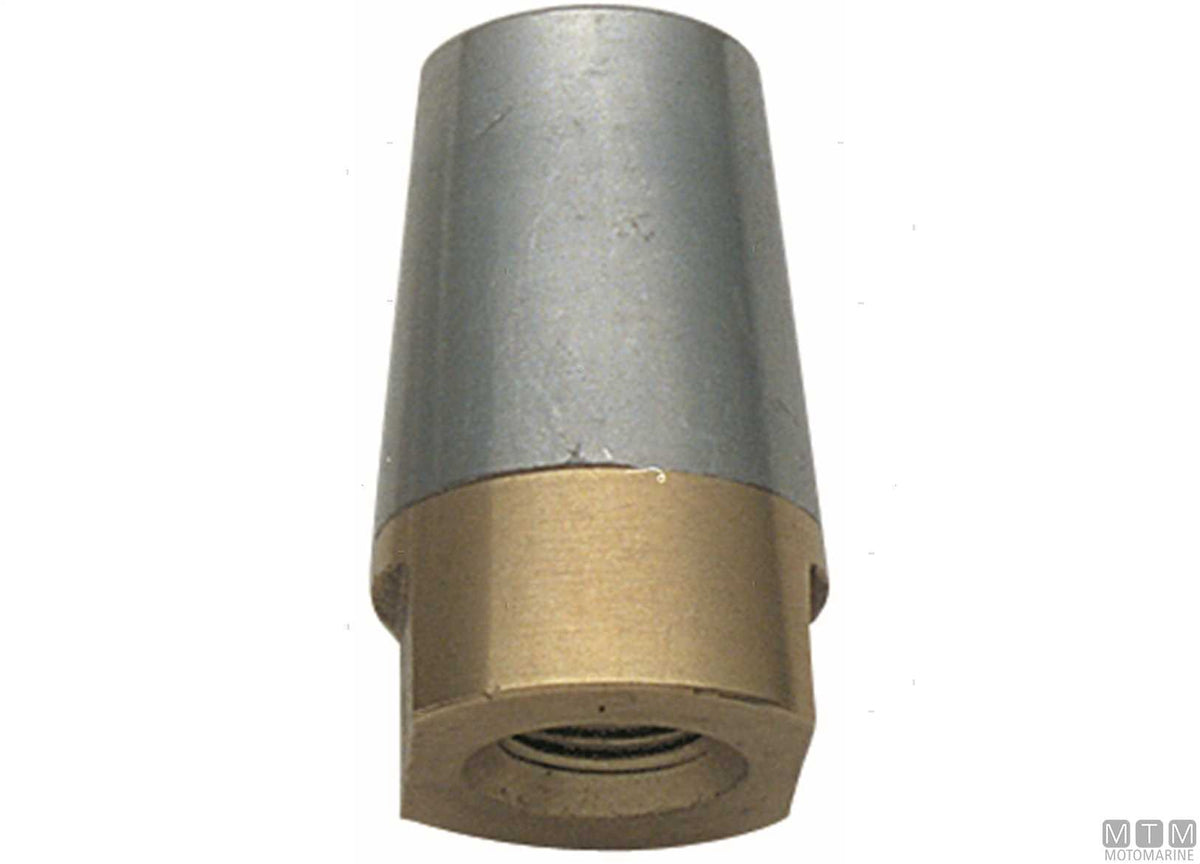 Shaft nose cone Ø25 mm with conical anode - original photo Motomarine Srl