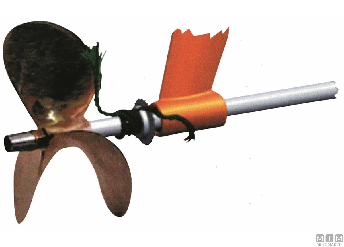 Rope cutter Ø100 mm for Ø1"1/2 stainless steel shaft - original photo Motomarine Srl