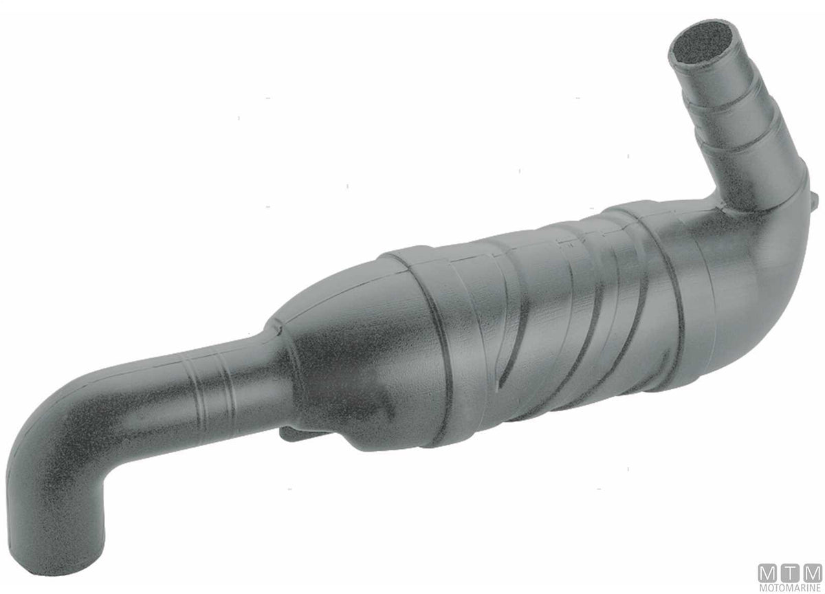 Goose exhaust siphon 45° - original photo Motomarine Srl