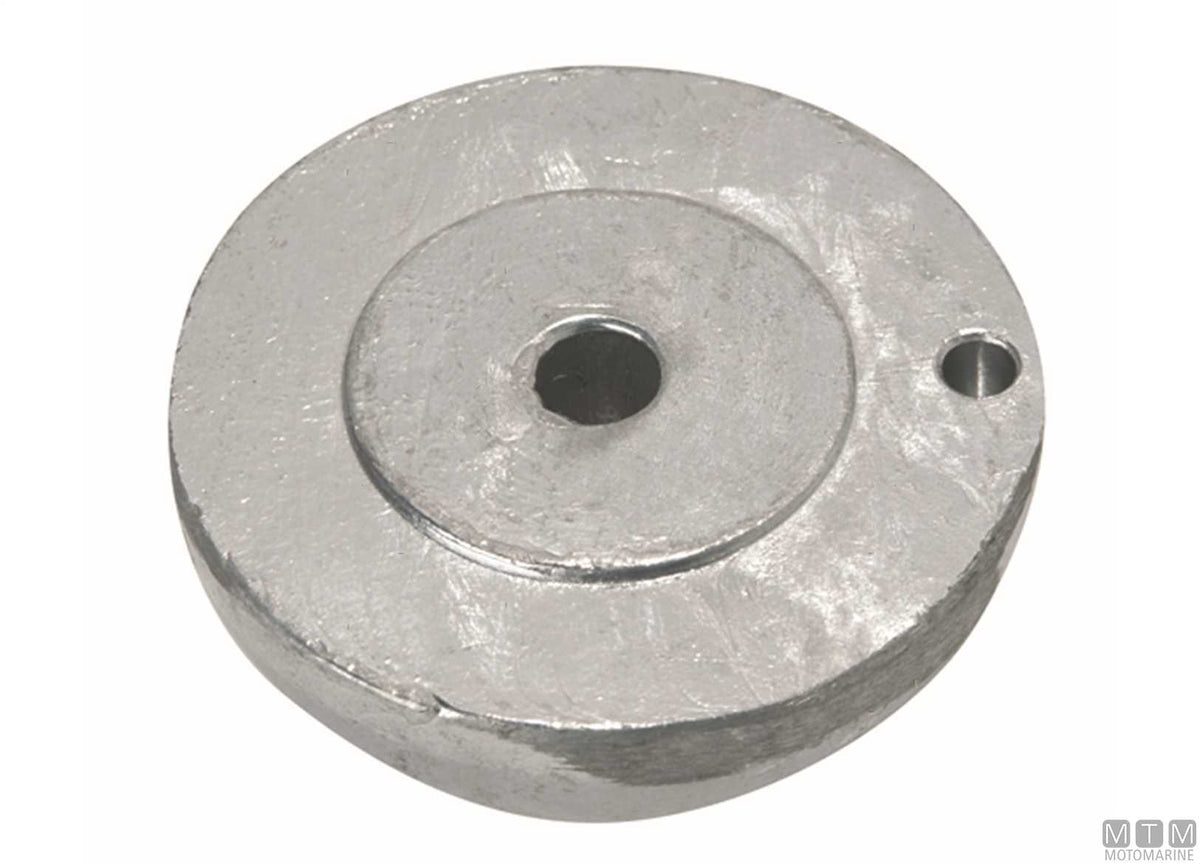 Aluminium nose cone anode for J-Prop Ø90 mm - original photo Motomarine Srl