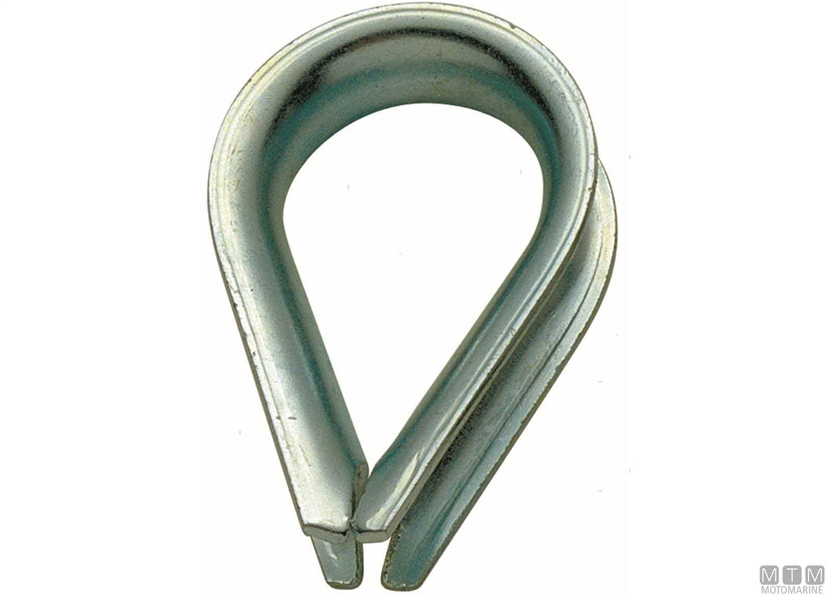 Thimble Ø10 mm galvanized steel - original photo Motomarine Srl