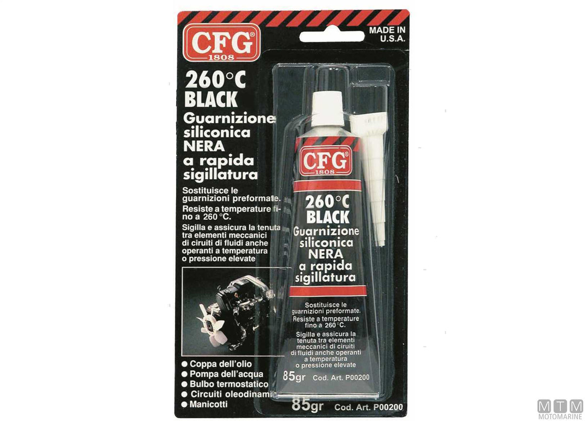 CFG Black Gasket 260C sealant 85 g - original photo Motomarine Srl