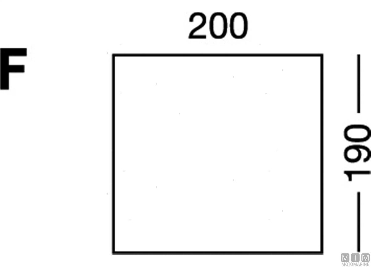 MB adjustable fitted sheet model F - white - original photo Motomarine Srl