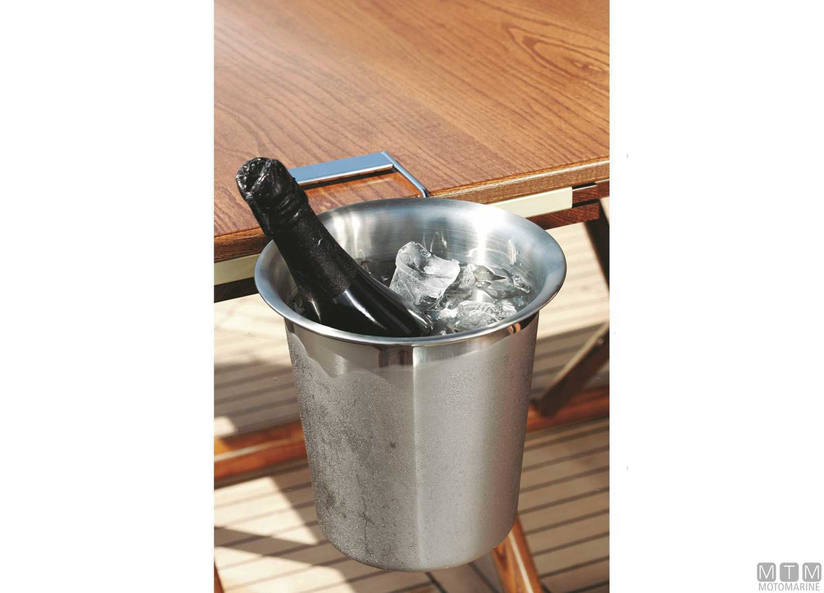 MB stainless steel champagne bucket - original photo Motomarine Srl