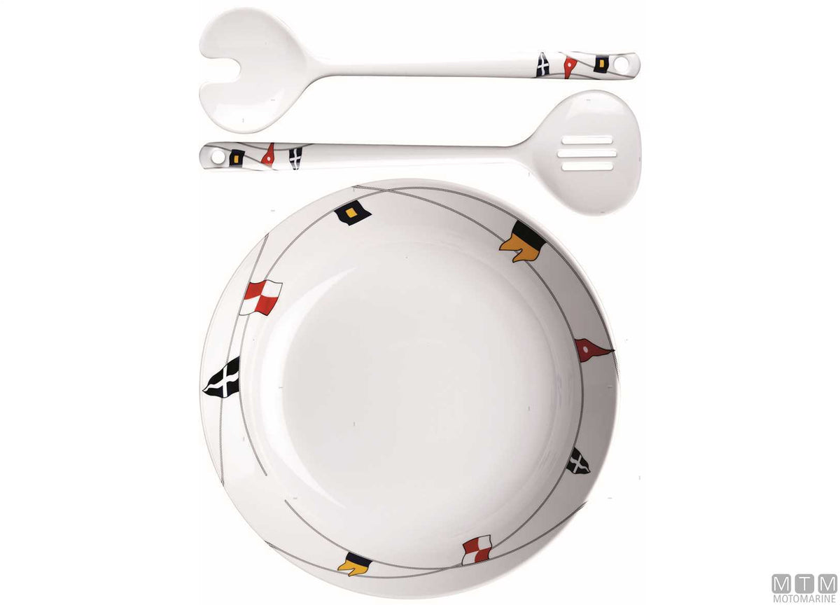 MB Regata salad bowl + cutlery - original photo Motomarine Srl