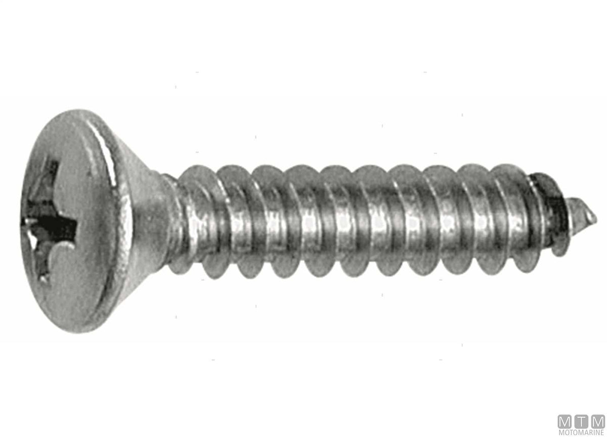 DIN7983 self-tapping screws, raised countersunk head, A2 stainless steel Ø3.9x38 mm, 100 pcs - original photo Motomarine Srl