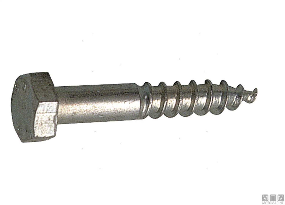 DIN571 A2 stainless hex head wood screws 10x100 10 pcs - original photo Motomarine Srl