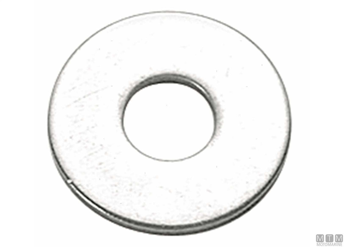 Large flat washers DIN9021 stainless steel A2 M4 (Ø12 mm), 100 pcs - original photo Motomarine Srl