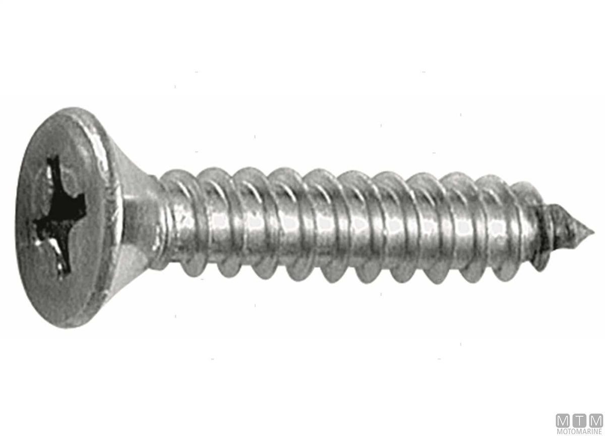 DIN7982 self-tapping screws countersunk head stainless A4 4.8x25 100 pcs - original photo Motomarine Srl