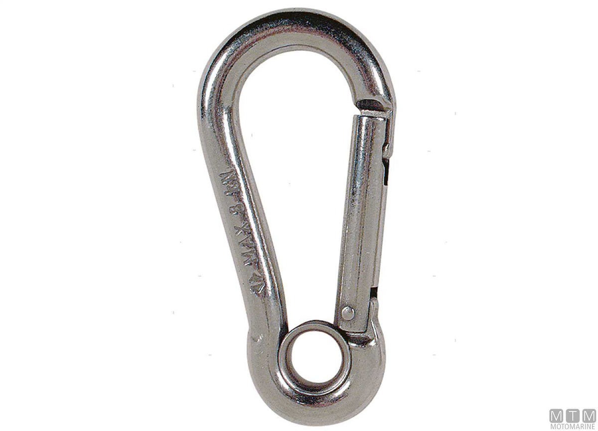 Kong Classic snap hook Ø11 mm with eye stainless steel 316 - original photo Motomarine Srl