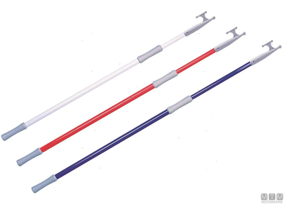 Telescopic boat hook 120/200 cm, red - original photo Motomarine Srl