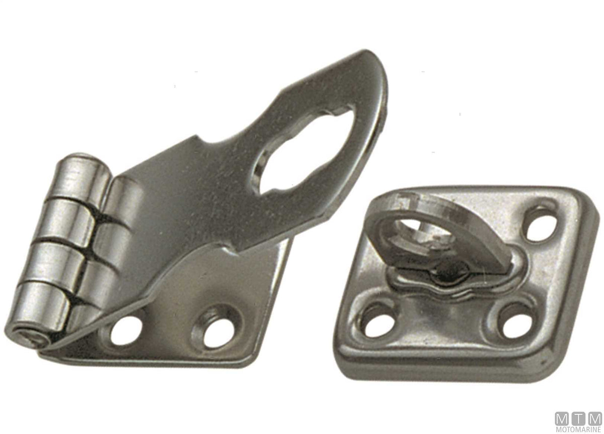 Flip latch with padlock hole 71x28 mm, stainless steel - original photo Motomarine Srl