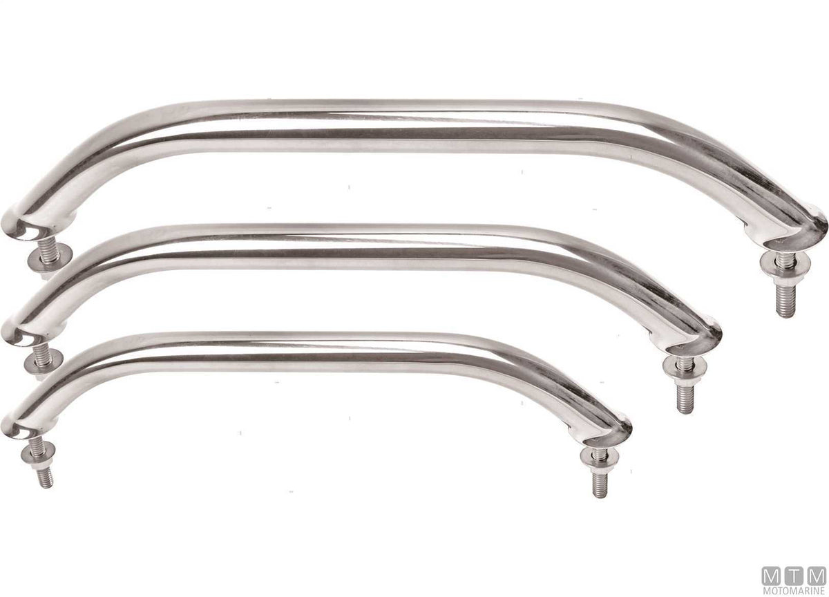 Oval handrail 600 mm stainless steel 316 - original photo Motomarine Srl
