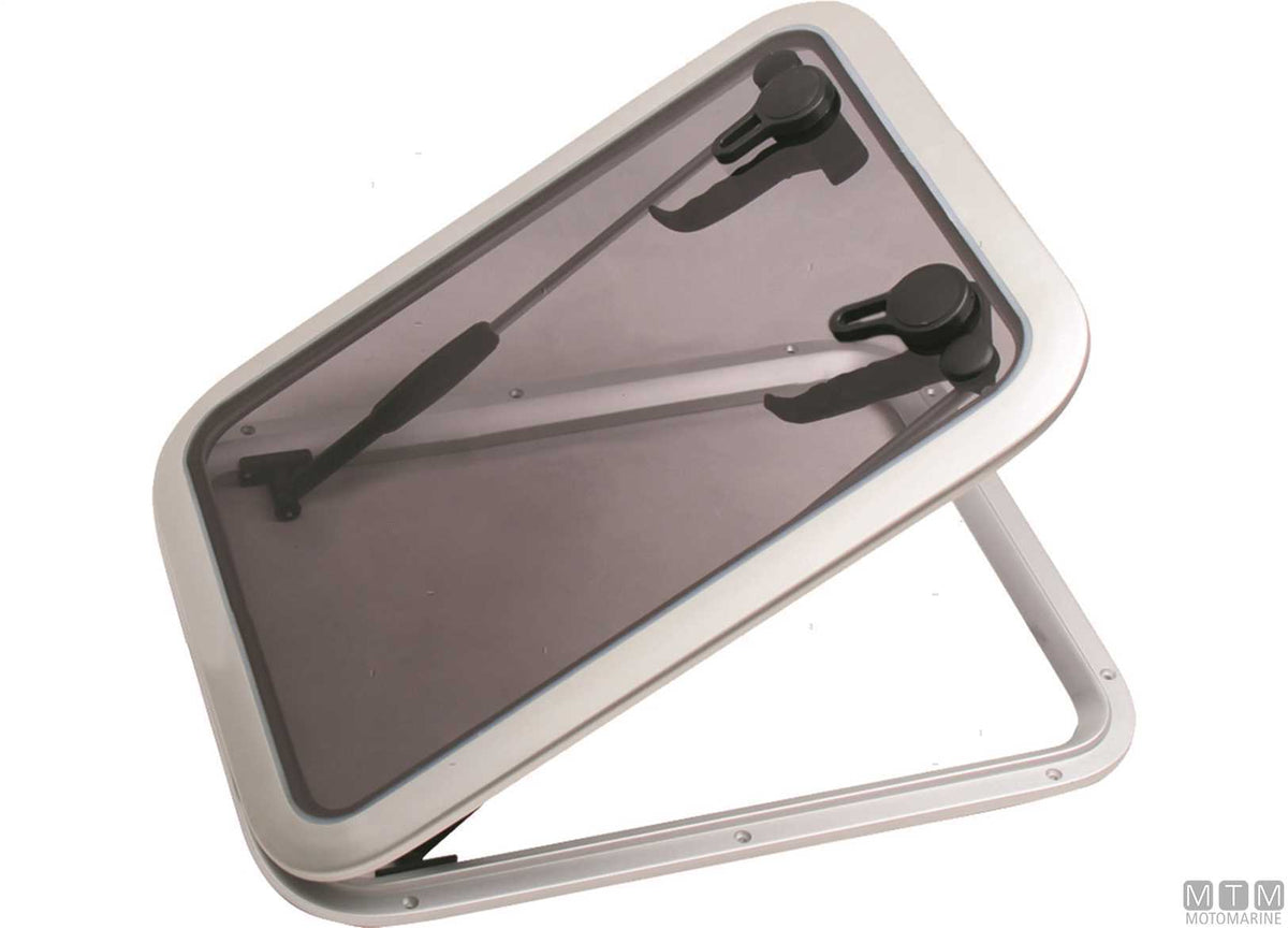 MTM G-Type rectangular hatch 407x262 mm, aluminium - original photo Motomarine Srl