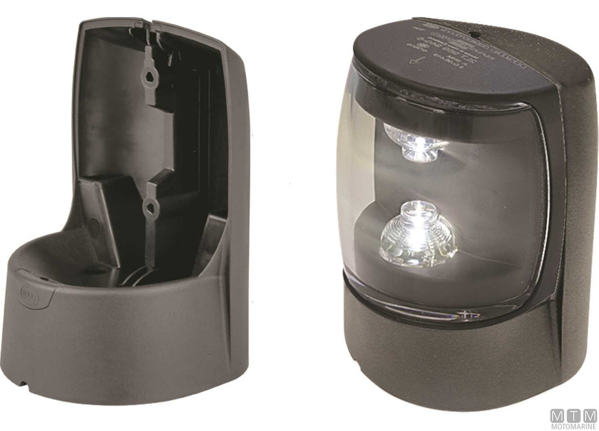 Mounting base for Hella NaviLED lights on flat surface - original photo Motomarine Srl