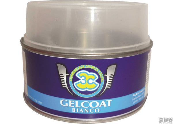 Gelcoat 3C blanc avec paraffine 0,50 kg